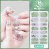 Nail16 3D New Gel Nail Wraps, Elegant Mature Style Waterproof Long Lasting Nail Stickers, No Top Coat Required