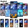For Samsung Z Flip 5 Cover Hard PC Fold Case For Funda Samsung Galaxy Z Flip5 Foldable Flowers Black Coque Phone Shield Bumper