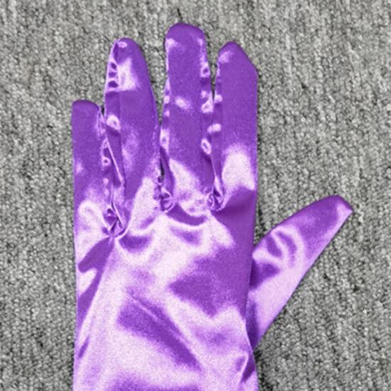 1 пара гладких атласных длинных перчаток, шелковистый материал, маскарадные перчатки, аксессуары для свадебного платья для фотосессии