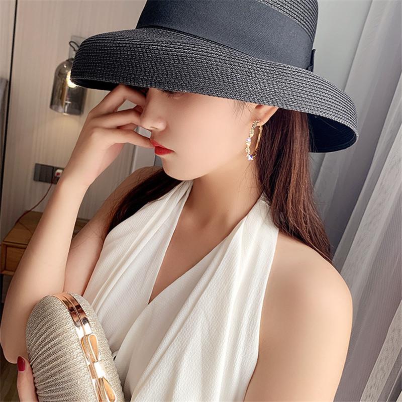 Модные циркониевые серьги-кольца круглой формы, блестящие серьги-кристаллы на винтах для женщин, эффектные серьги, подарки для вечеринок