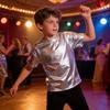 Disco Metallic Top Hip Hop Performance Dancewear Fashion Dance Top  Kids Boys Girls