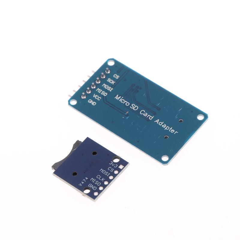 2Pcs Card Mini Tf Card Reader Module Spi Interfaces With Level Converter Chip 5V/3.3V For Diy Kit