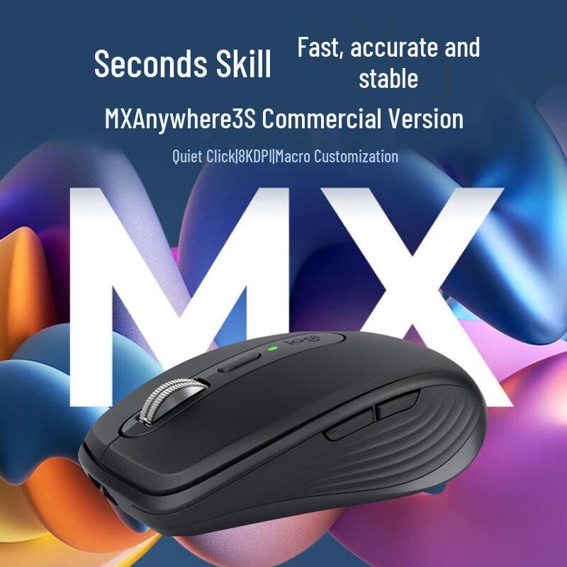 Logitech MX Anywhere 3S Wireless Bluetooth Mouse with Bolt Receiver