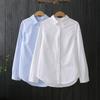 Женская белая хлопковая рубашка оксфорд 2023: Простой, Нишевый Дизайн для Весны и Осени