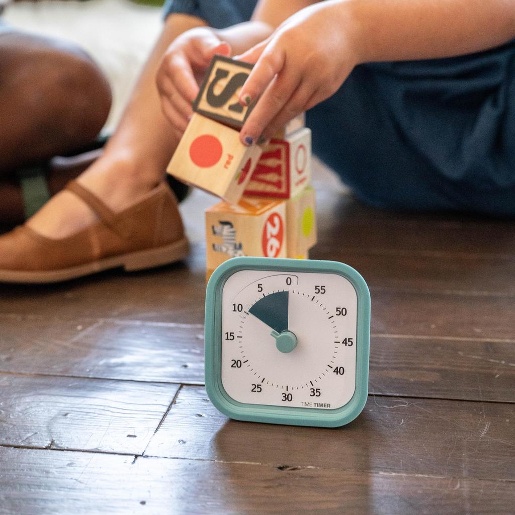 Таймер Time Timer MOD Home Edition Study Lake Learning Timer, синий, 9 см, 60-минутный будильник, TTM9-HLB-W