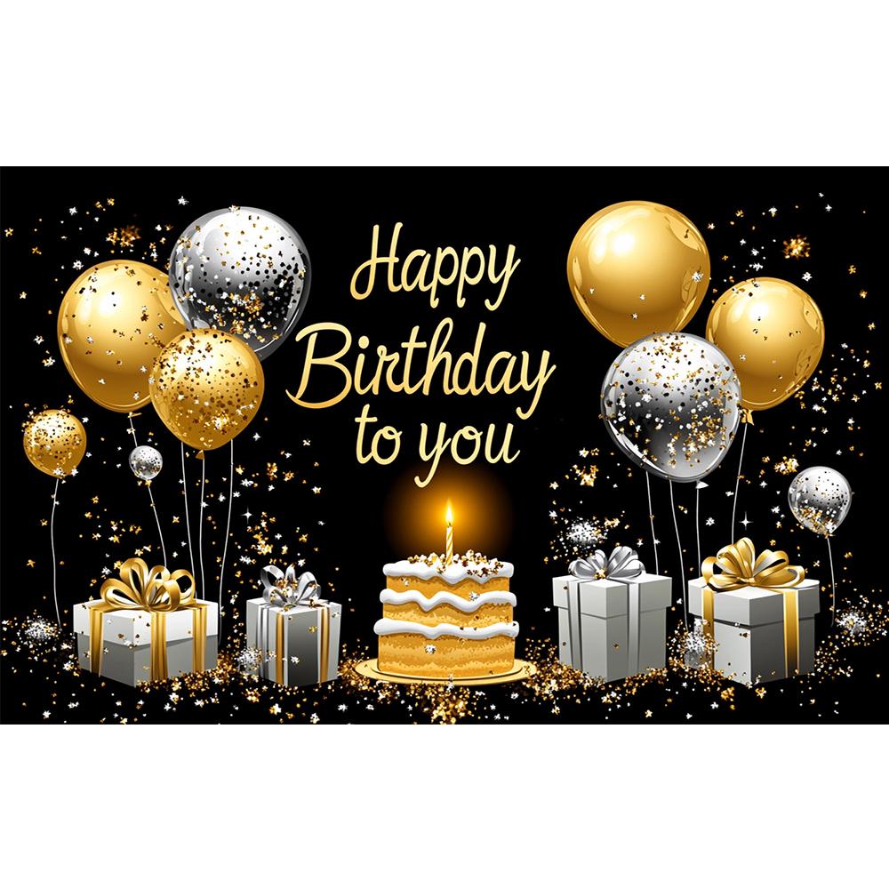 Черный Золотой Розовый Блеск Украшения на День Рождения Фон Декор Для Вечеринки Фон Баннер Товары Для Вечеринки На День Рождения Реквизит Для Фотостудии