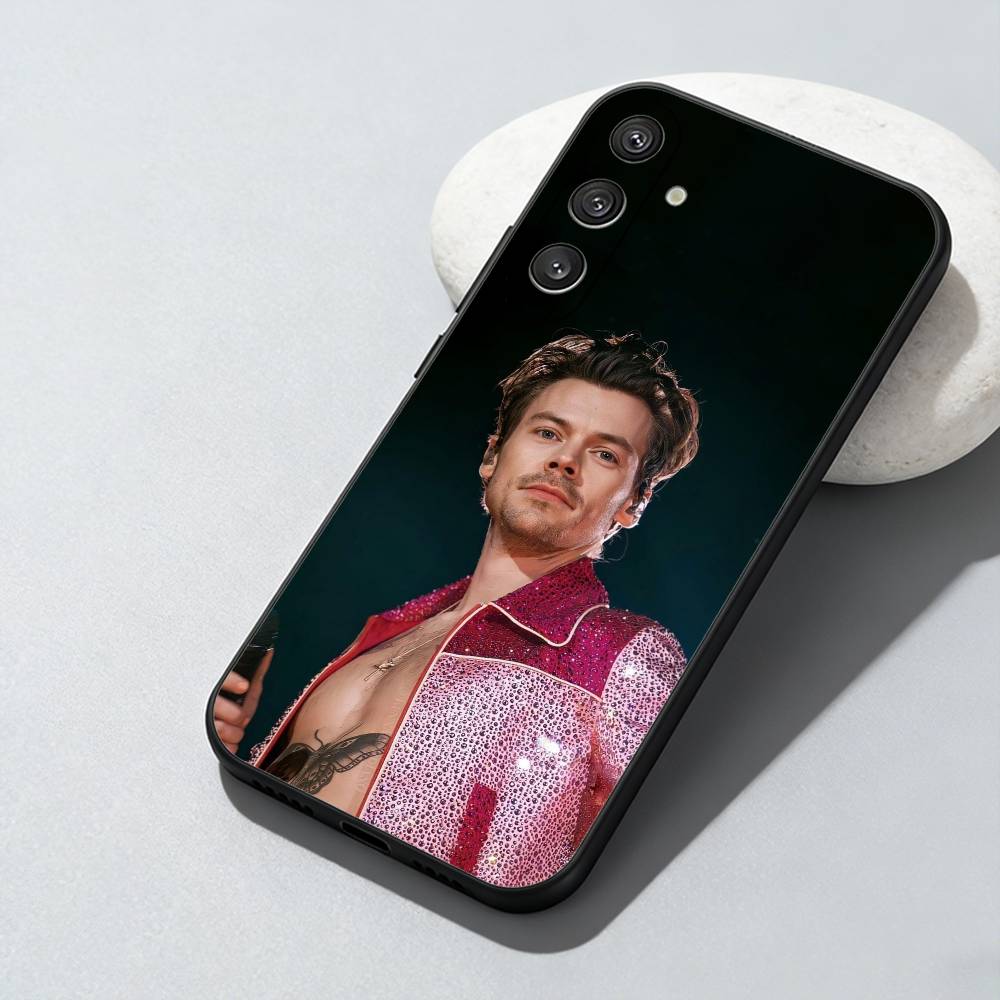Чехол для телефона H-Harry S-Styles Для Samsung Galaxy A73, A72, A71, A70, A52, A51 Другие Мягкий Черный Чехол