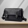 Модная и повседневная сумка на одно плечо из натуральной кожи. Трендовая вместительная мужская сумка через плечо из натуральной кожи высшего качества.