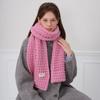 Knitted Scarf Women's Winter Thickened Warm Soft Solid Color Couple Scarf Shawl Scarf