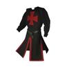 Mens Medieval Crusader Knights Templar Tunic Cosplay Costumes Renaissance Halloween Surcoat Warrior Cloak Tops Belt