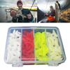 100Pcs 2.1cm Soft Lure Trout Worm Bait Fishing Worm Artificial Silicone Worm Fishing Lure Tackle for Bass Trout Fishing