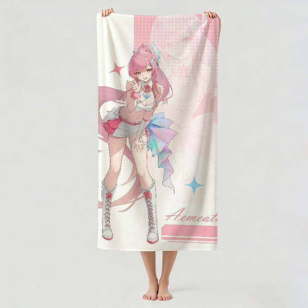 Game Wuthering Waves Aemeath Towel Drying Bath Towel Applicable To Light Swimming Camping Yoga Beach Out