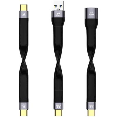 Ультракороткий USB-кабель Type C USB 3.1 Gen 2 USB C Кабель для быстрой зарядки Провод 4K 10 Гбит/с Синхронизация Кабель-шнур для Macbook