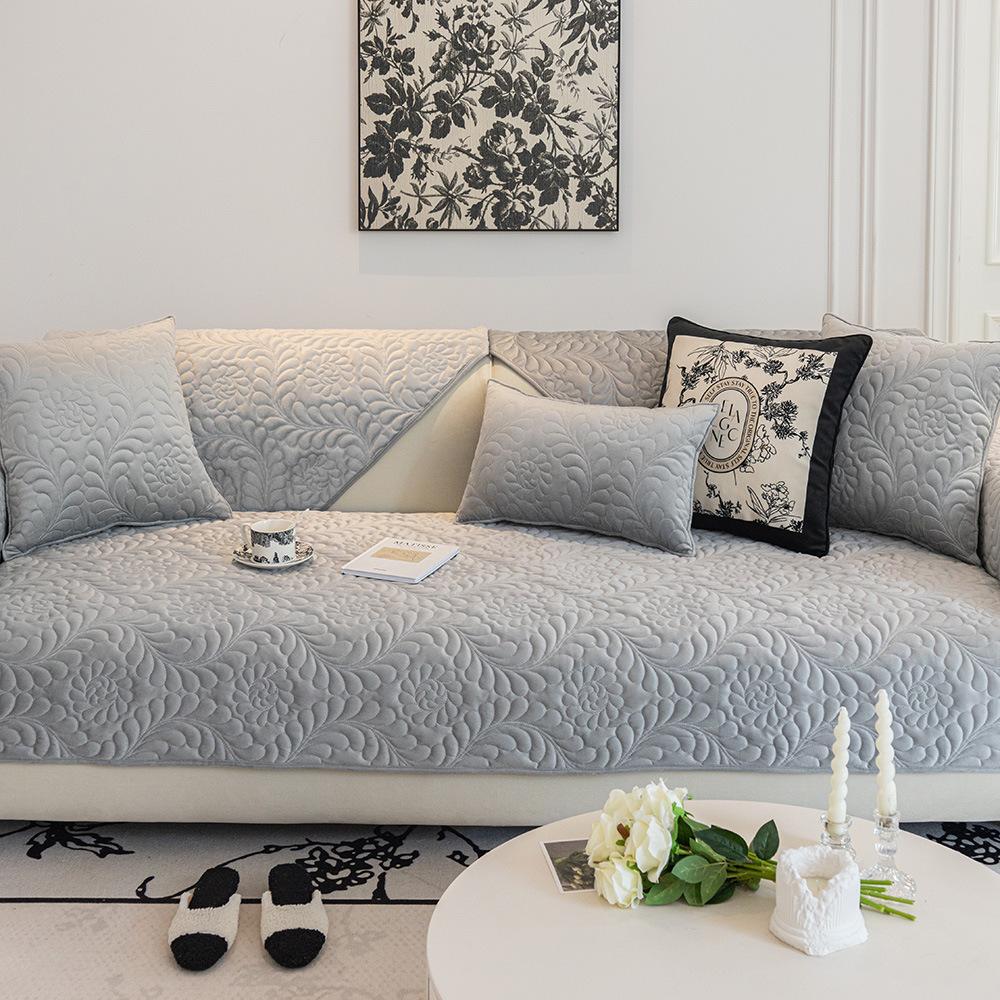 Зимняя хрустальная бархатная диванная подушка, новая легкая французская кремовая подушка в стиле тканевая кожаная диванная подушка