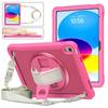 IPad 10th Gen 10.9 Inch Case Shockproof Full Body Cover With 360 Rotating Stand TPU Hand Strap