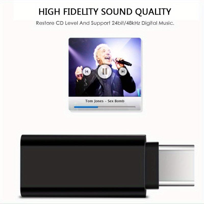 2 шт. Адаптер для наушников Type-C DC3,5 мм на аудиокабель Type-C Аудиоотверстие 3,5 на TYPE-C