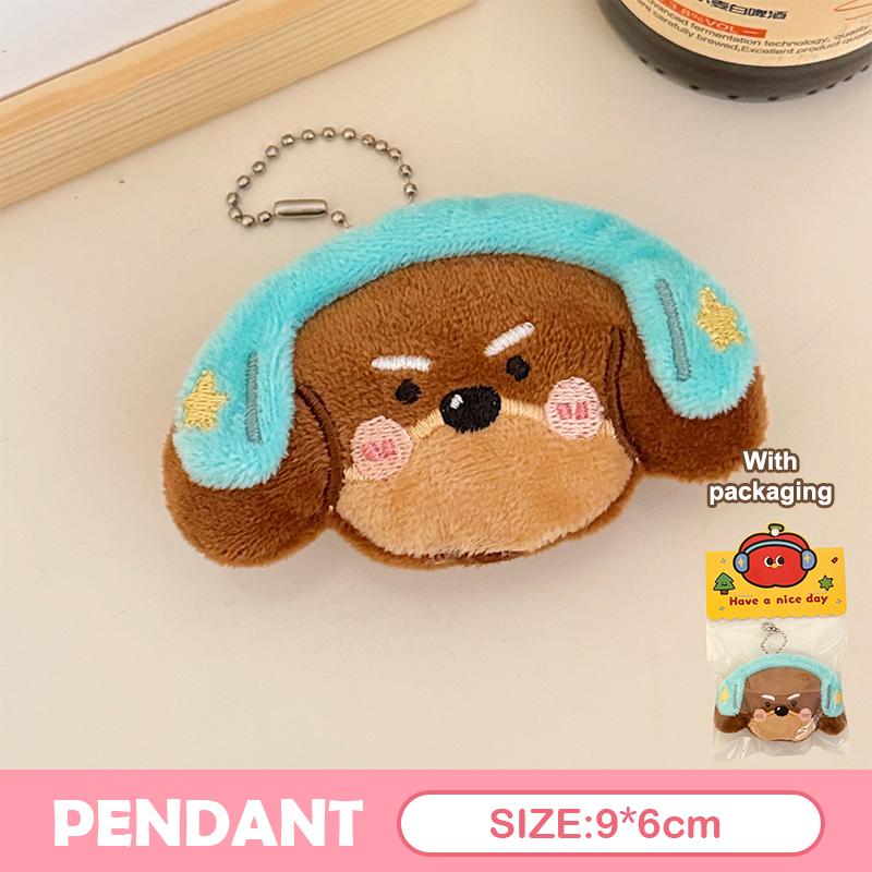Мультяшный плюшевый брелок в виде щенка, милая кукла-домик, брелок, милый подвес для сумки, украшение для подвешивания на рюкзак, подарки для пары