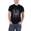 Unisex Adult Faded Skull Cotton T-Shirt