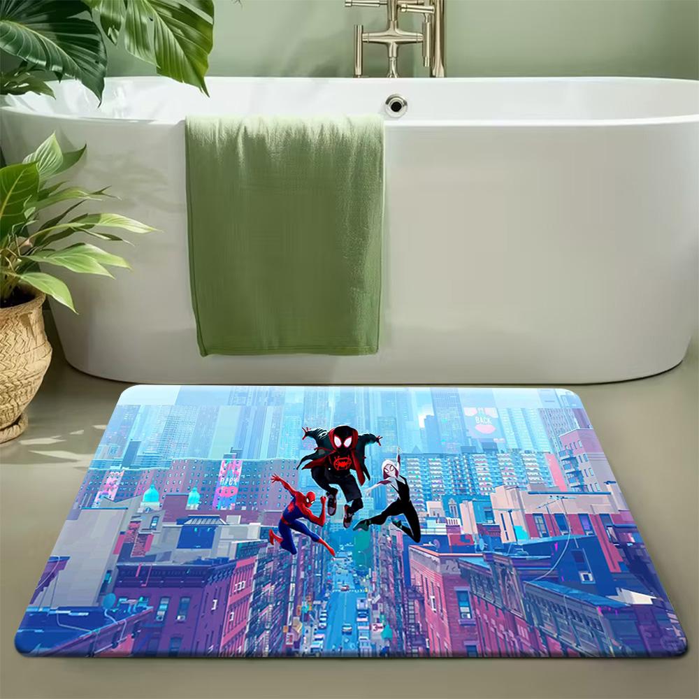 Authorized 1pc Marvel 2D Flat Printed Deadpool Welcome Outdoor Rugs, Suitable for Living Rooms, Bedrooms, Kitchens, Corridors,