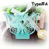 10pcs Hollow Butterfly Cookie Candy Box Gift Case with Ribbon Wedding Decor