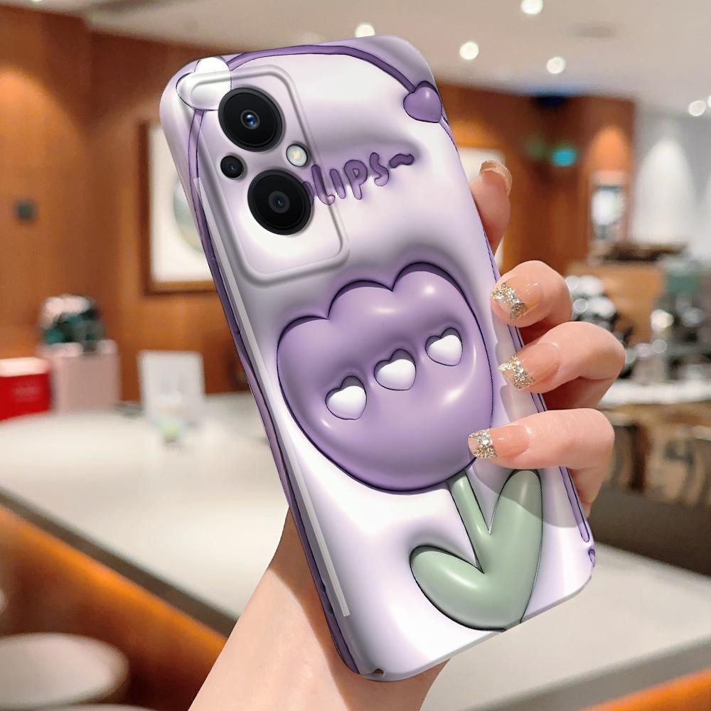 Все включено Пленка Чехол для телефона Мультяшный Модный дизайн Жесткий Чехол Полная защита Защита камеры для OPPO A60 A96 Reno12 Realme C53 C75