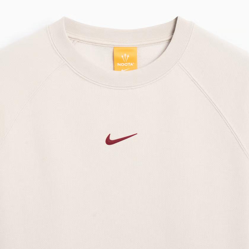 Nike X Drake Nocta Коллаборационный свитшот с логотипом и надписью реглан с длинным рукавом мужской FN8160-104
