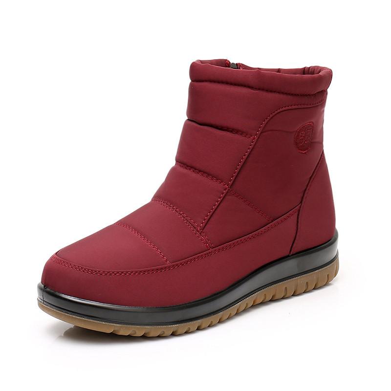 Winter Shoes Waterproof Women's Boots Plush Warm Ankle Boots For Ladies Lightweight Casual Cotton Shoes Female Boots