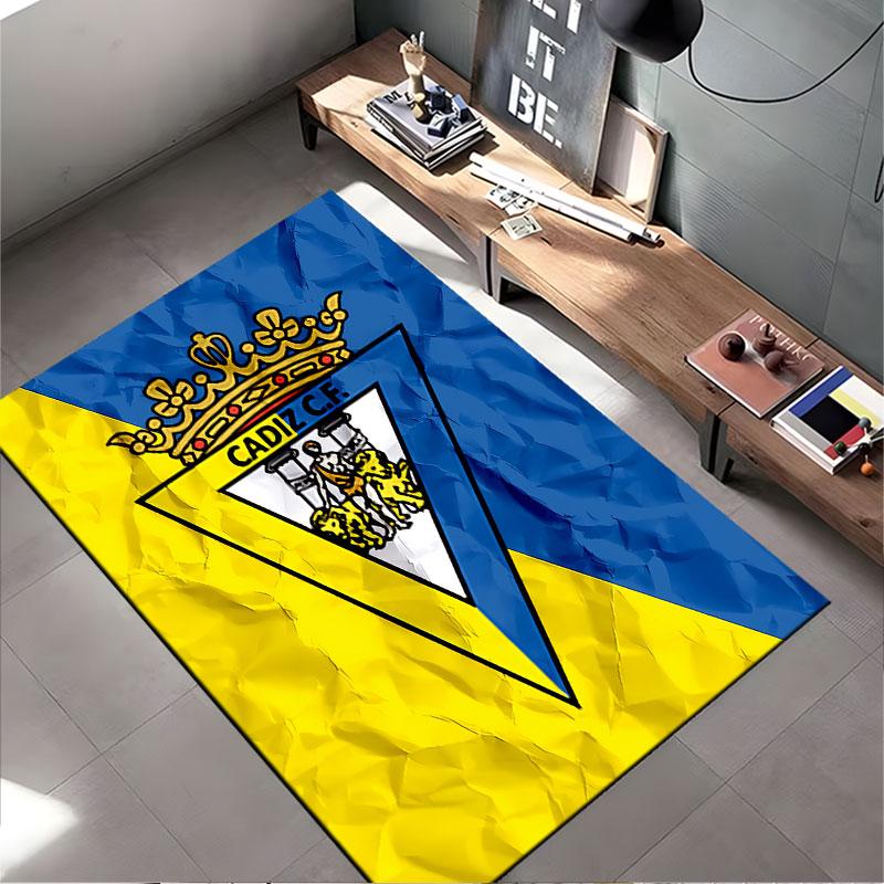 Cadiz CF Blue and Yellow Carpet suitable as a non-slip mat for the living room or bedroom sofa