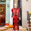 Girl Rise of Red Costume with Jacket Top Pants and Wig Princess Dress Up Bridget Costume Halloween Party Clothes