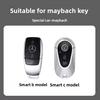 PZQ2   Alloy Style Car Key Case Cover Shell For Mercedes Benz A C E S G Class GLC CLE CLA GLB GLS W177 W205 W213 W222 X167 AMG Keychain