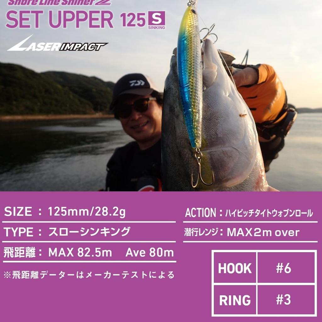Daiwa SLZ Set Upper Blue Pink 125SDR-LI Minnow/Lure (LI Sardine)