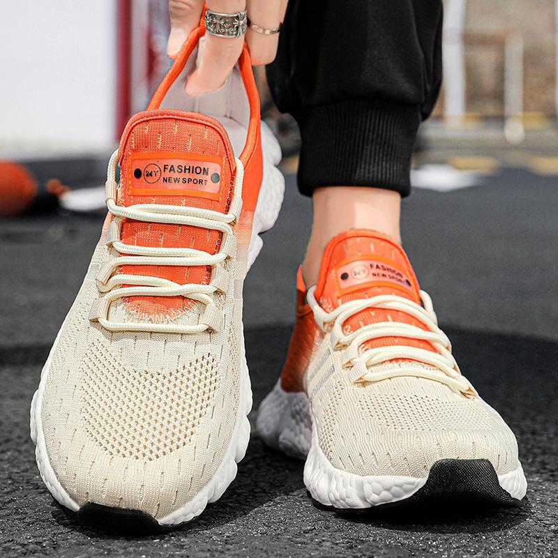 2025 Новые Живые 2025 Легкие Спортивные Беговые Повседневные Уличные Кроссовки Мужские Кроссовки Летающее Плетение Папины Кроссовки