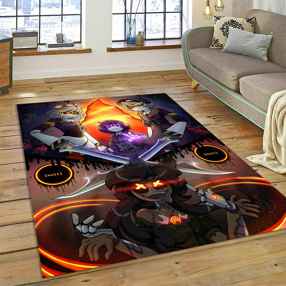 2025 New Style Murder Drones Uzi V Cartoon Robot Rug Carpet for Living Room Bedroom Home Decor, Floor Mat Non-slip Sofa Doormat