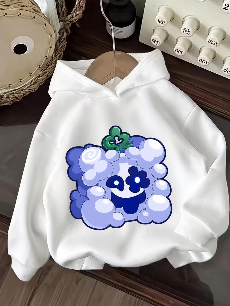 Autumn Kids Pullover Hoodie, Stylish Bright Cartoon Fantasy Bird Character Print, Comfortable Material, Great Clothes for School And Outdoor Trips