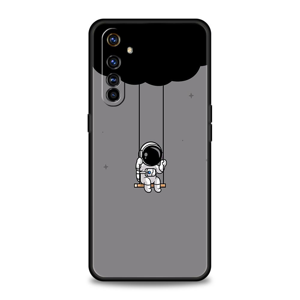 Милый чехол для телефона с астронавтом для Realme 13 12 11 10 9 8 5G 7 C25 C35 GT5 GT3 GT2 Pro Plus Для Realme GT Neo 2 3 3T 5 Чехол