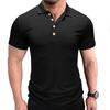 Men's Summer Work Polo Shirts Short Sleeve Workout Stretch Basic Tee Casual Slim Fit Golf T-shirts Athletic Outdoor Sports Collared Tennis Shirts Male