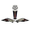 Motorcycle Accessories 3D Gel Epoxy Resin Sticker Kit Tank Pad for Benelli TRK 702X TRK702X 2023-2025