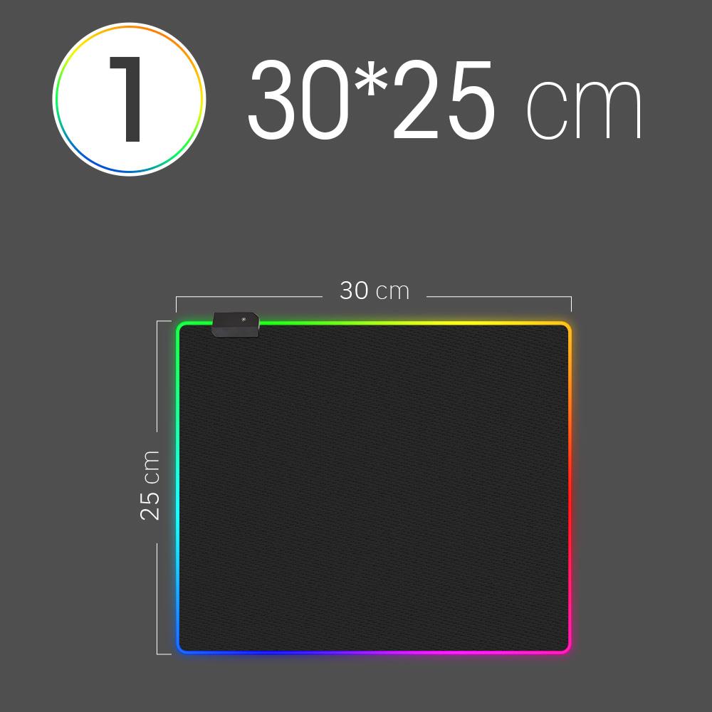 Коврик для мыши RGB со светодиодной подсветкой, чехол для клавиатуры, коврик для стола, цветной коврик для мыши с поверхностью, водонепроницаемый мультиразмерный коврик для мыши World Computer PC Gamer CS Dota LOL