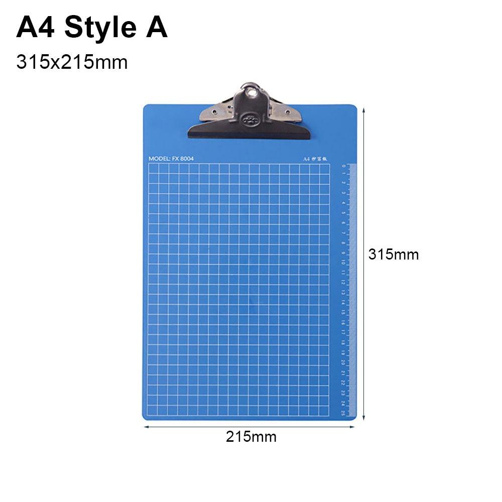 1Pcs Blue Writing Pad Board A4/A5/A6 Menu Bill Folder New Clip File Organize Paper Ticket Storage