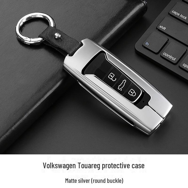 Металлический защитный чехол для ключа Volkswagen Touareg с брелком