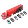 Container Truck Car Model Pull Back Container Vehicle Toy Simulation Openable Door Container Truck