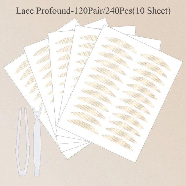 Eyelid Tapes Stickers Invisible Double Fold Eyelid Lace Paste Self-adhesive Natural Eye Tape Make Up Tool Clear Stripe