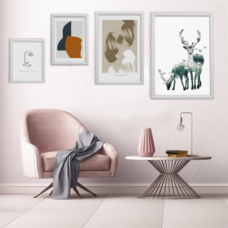 25mm Poster Frame Anti-glare Uv-resistant Right Angle Picture Frame For Home Decor (21.59 X 27.94cm)