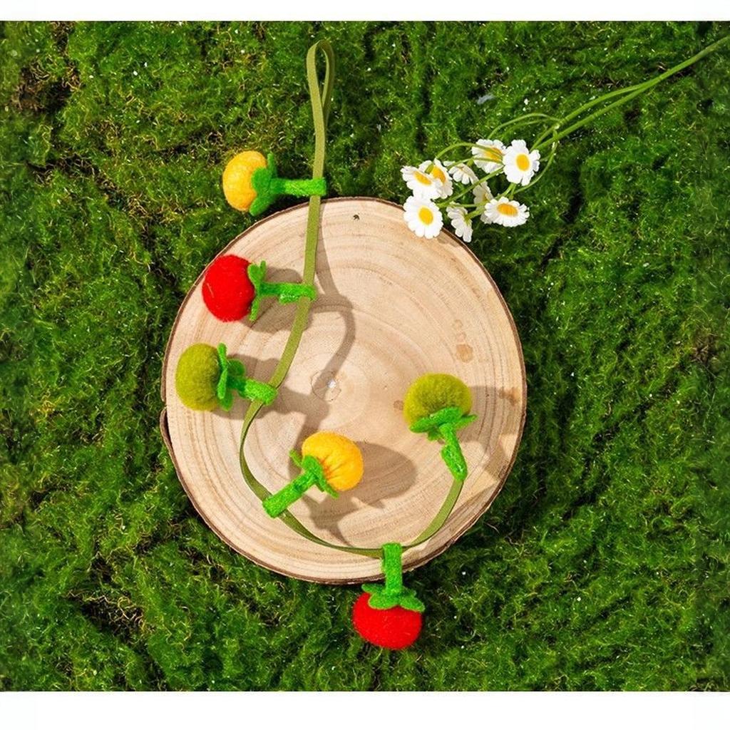 Игрушечные веревки, Маленькие палочки-погремушки с хурмой и помидорами, Звенящие игрушки, Отличный способ от скуки и играть с s