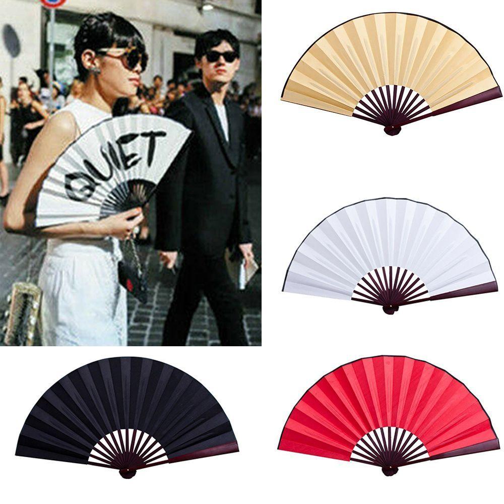Drawing Graffiti Decoration DIY Blank Cloth for Painting Party Home Hand Folding Fan Folding Fan