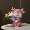 Креативный домашний декор Милый олененок-фея Смоляная ваза Декоративный предмет без цветов, Декор для ТВ-тумбы, Декор для гостиной
