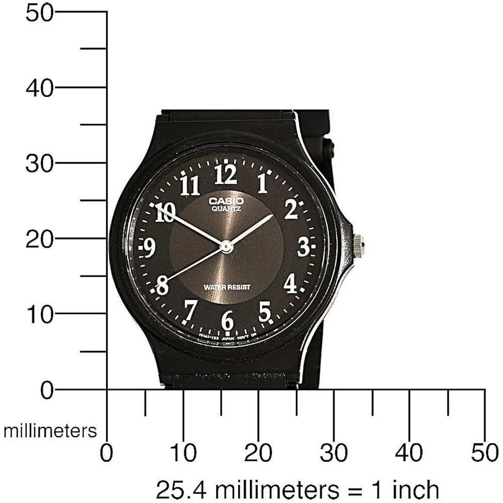 Casio Basic Analogue MQ-24-1B3LCK Men's Watch Black Leather Strap Water Resistant Quartz