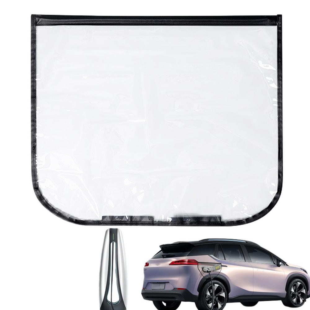 Чехол для зарядки электромобиля Магнитный Прозрачный для электромобиля Защитные крышки порта зарядки электромобиля Защита от любой погоды Подходит Автоаксессуары