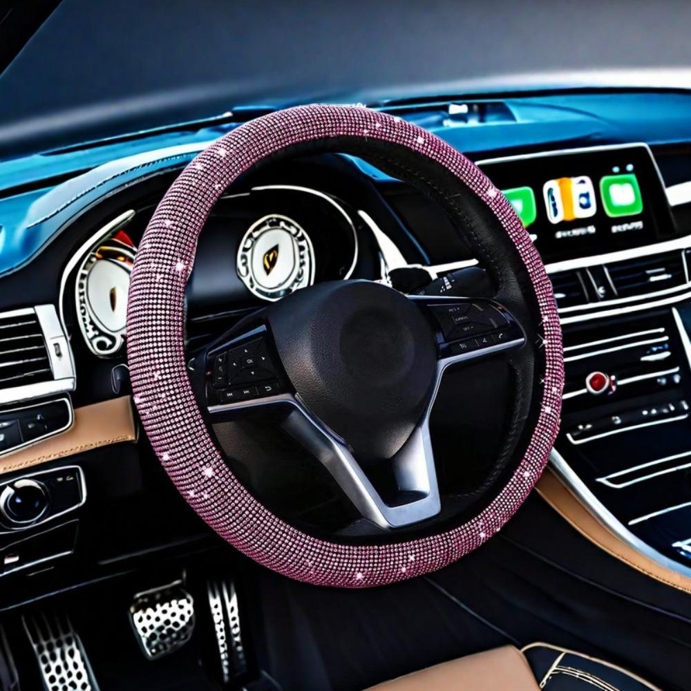 Кожаный протектор рулевого колеса автомобиля износостойкий чехол на рулевое колесо автомобиля