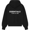 Fear of God Essentials Classic Full Zip-Up Hoodie Jet Black Men Tops 192AS254780F